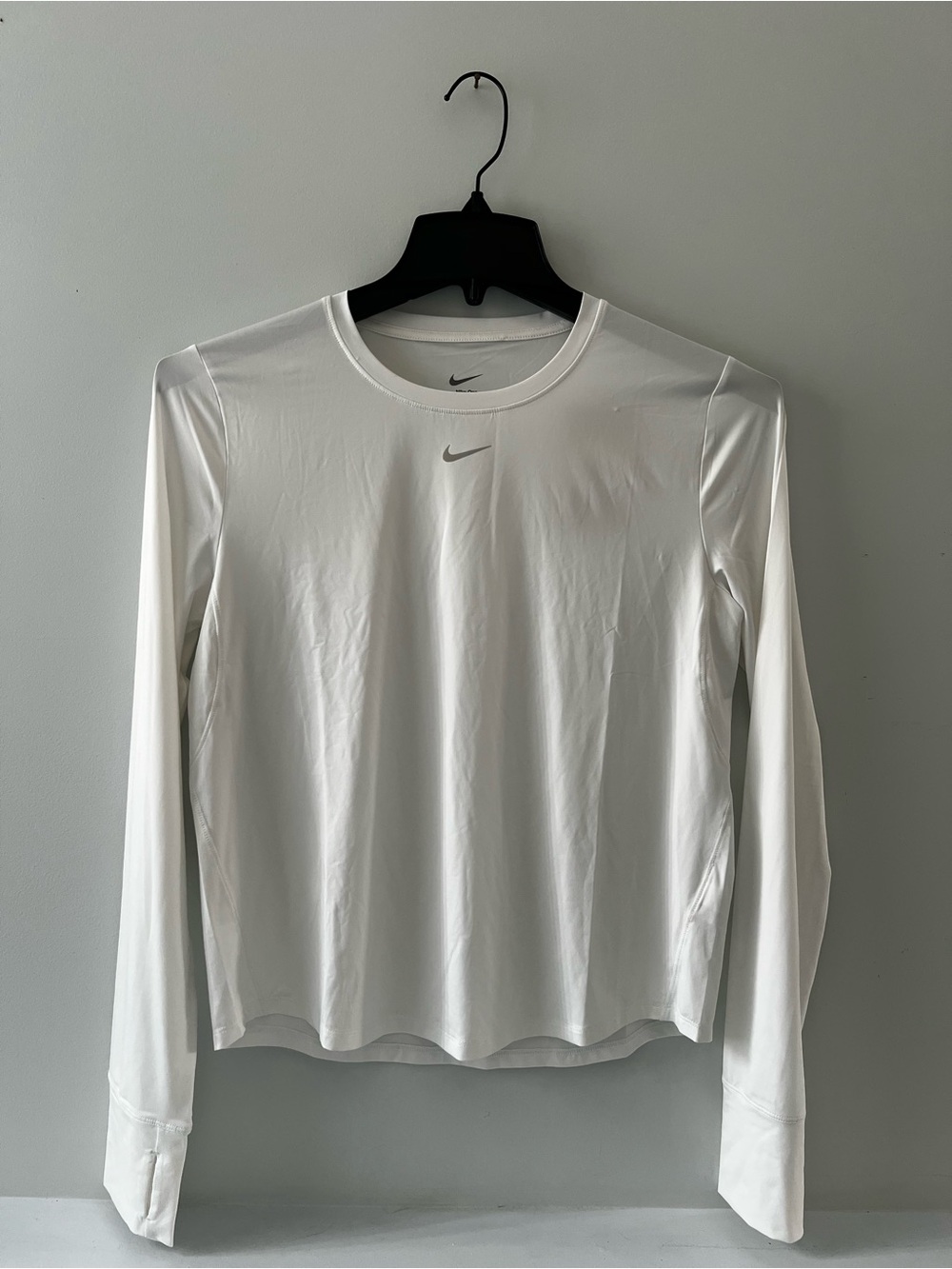 Nike Women’s White Long-Sleeve Dri-FIT Shirt